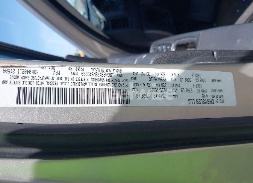 Photo 9 of 2009 Jeep Liberty SPORT (VIN 1J8GN28K79W549960)