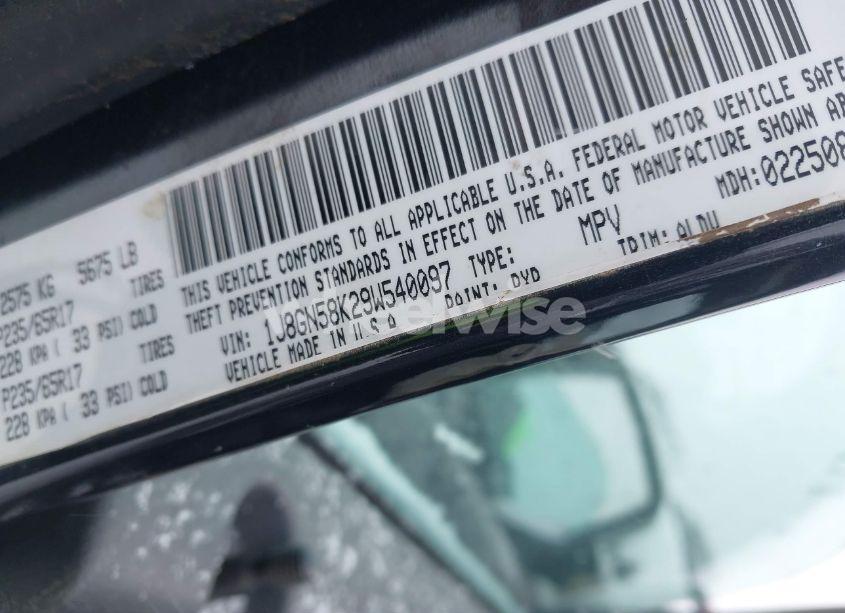 Photo 9 of 2009 Jeep Liberty LIMITED EDITION (VIN 1J8GN58K29W540097)