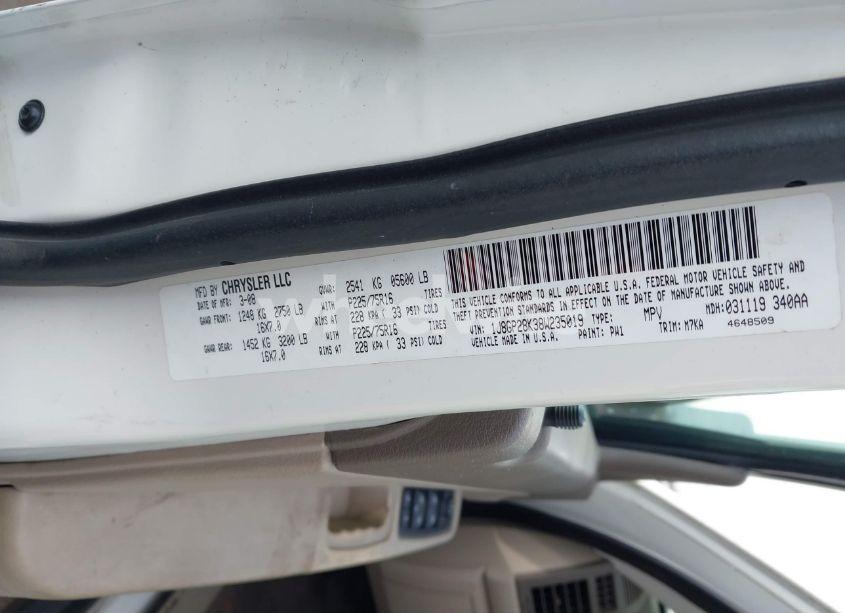 Photo 9 of 2008 Jeep Liberty SPORT (VIN 1J8GP28K38W235019)