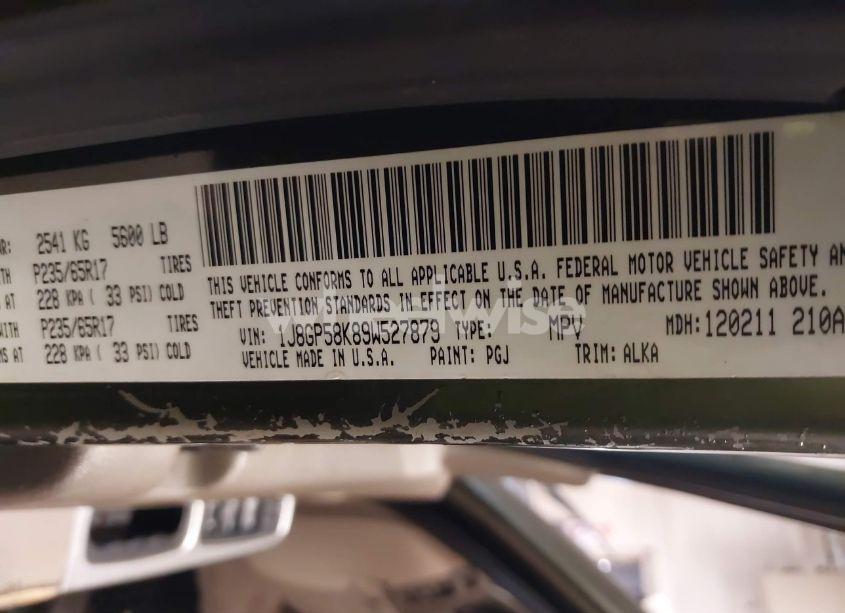 Photo 9 of 2009 Jeep Liberty LIMITED EDITION (VIN 1J8GP58K89W527879)