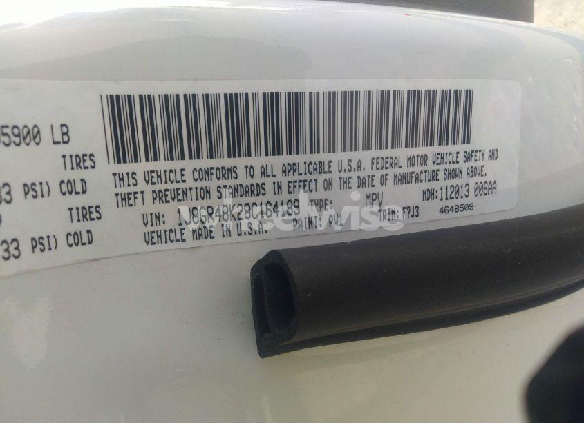 Photo 9 of 2008 Jeep Grand CHEROKEE LAREDO (VIN 1J8GR48K28C164189)