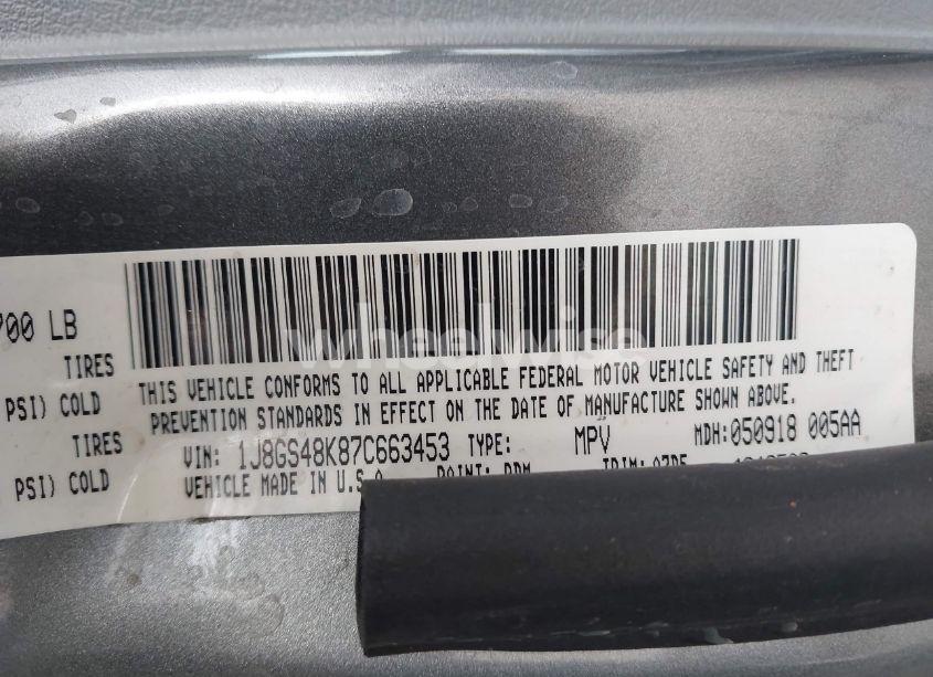Photo 9 of 2007 Jeep Grand CHEROKEE LAREDO (VIN 1J8GS48K87C663453)