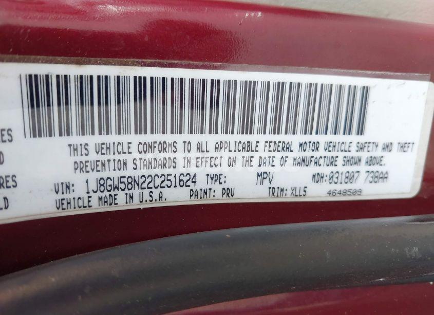 Photo 9 of 2002 Jeep Grand CHEROKEE LIMITED (VIN 1J8GW58N22C251624)