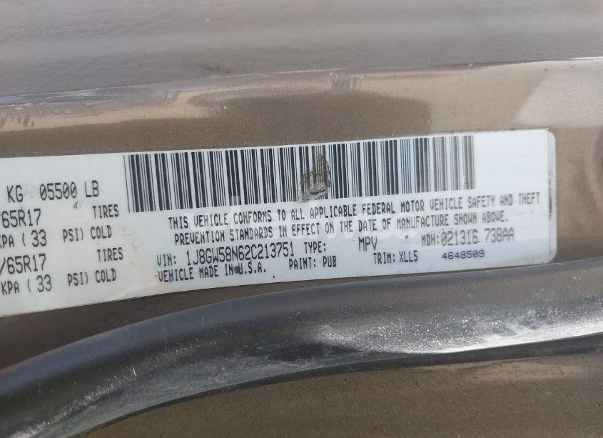 Photo 9 of 2002 Jeep Grand CHEROKEE LIMITED (VIN 1J8GW58N62C213751)