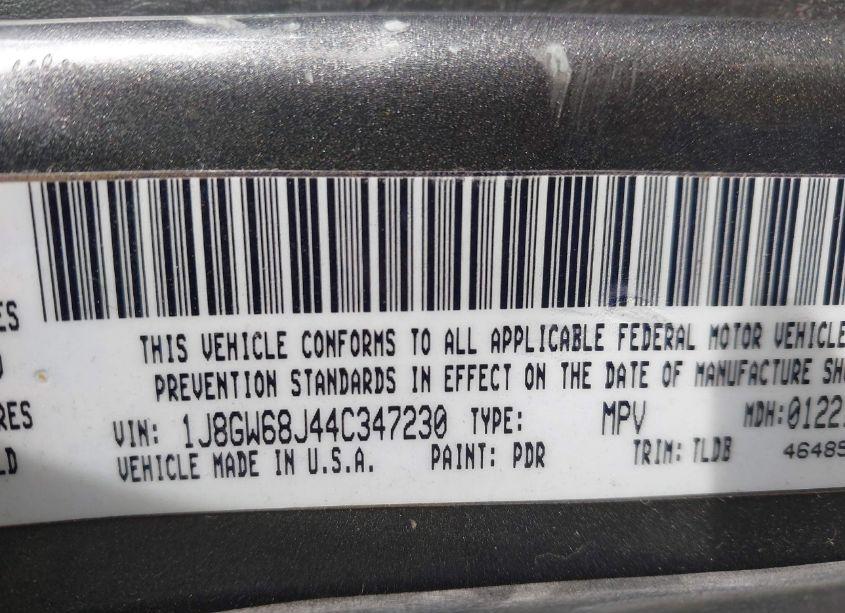 Photo 9 of 2004 Jeep Grand CHEROKEE OVERLAND (VIN 1J8GW68J44C347230)
