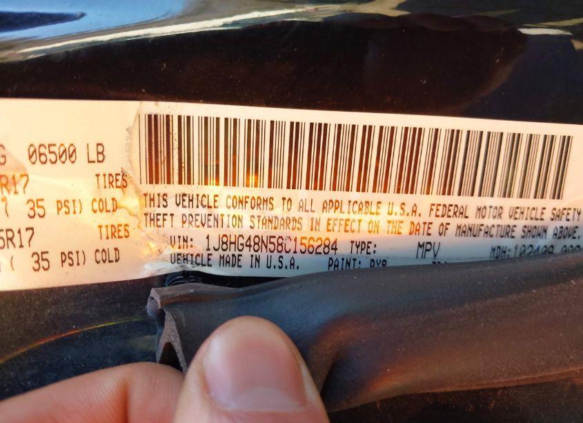 Photo 9 of 2008 Jeep Commander SPORT (VIN 1J8HG48N58C156284)