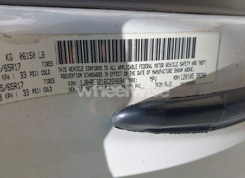 Photo 9 of 2006 Jeep Grand CHEROKEE LIMITED (VIN 1J8HR58216C220694)