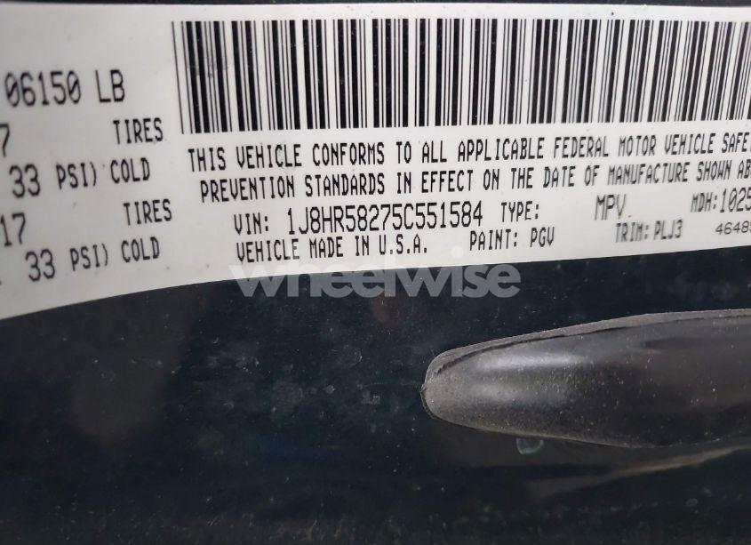 Photo 9 of 2005 Jeep Grand CHEROKEE LIMITED (VIN 1J8HR58275C551584)