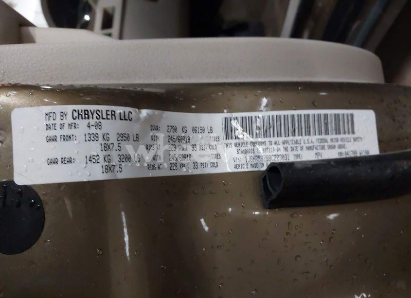 Photo 9 of 2008 Jeep Grand CHEROKEE LIMITED (VIN 1J8HR58288C223031)