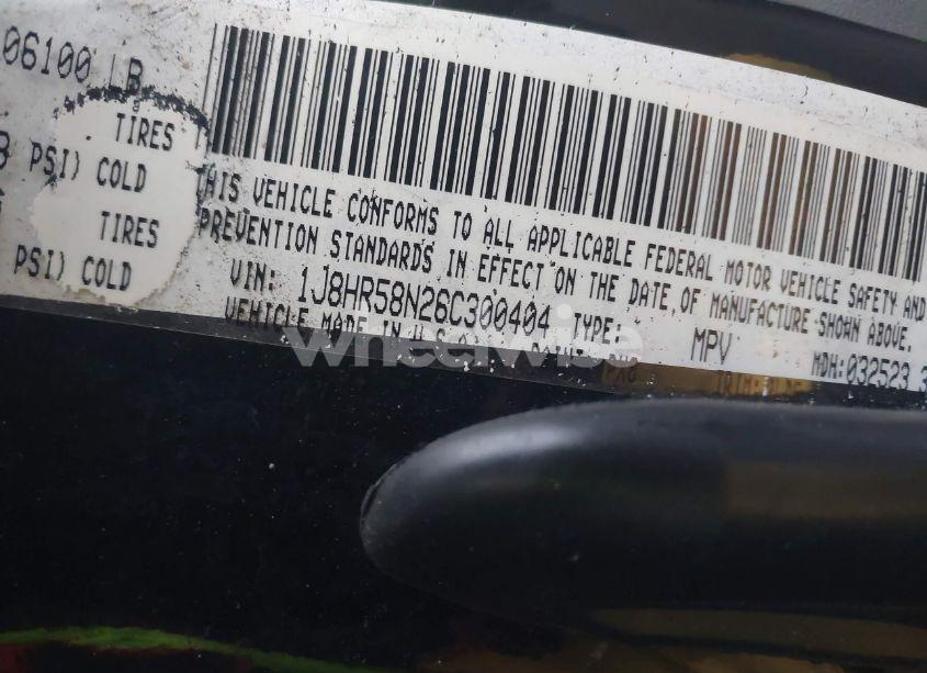 Photo 9 of 2006 Jeep Grand CHEROKEE LIMITED (VIN 1J8HR58N26C300404)