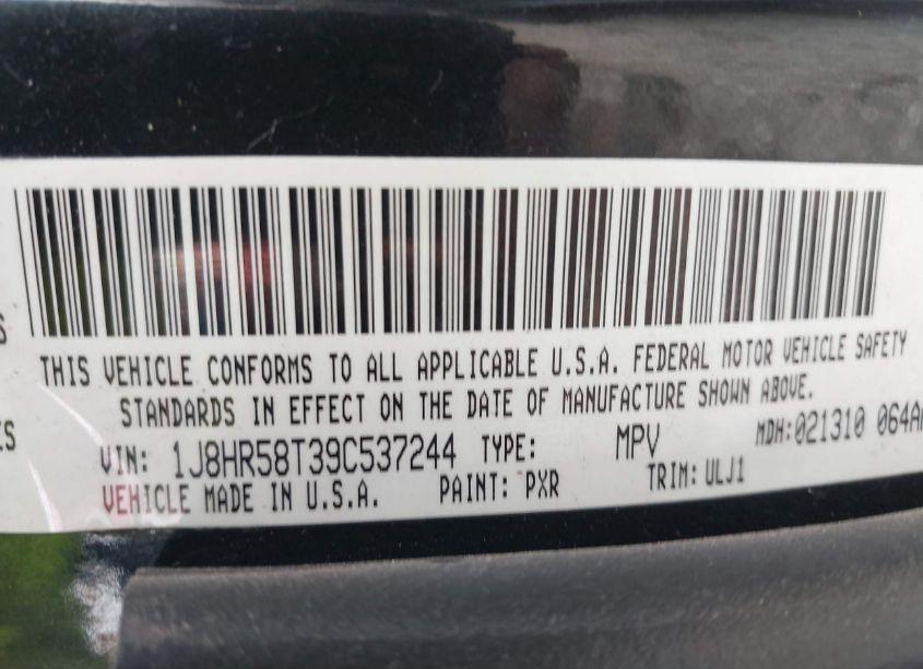 Photo 9 of 2009 Jeep Grand CHEROKEE LIMITED (VIN 1J8HR58T39C537244)