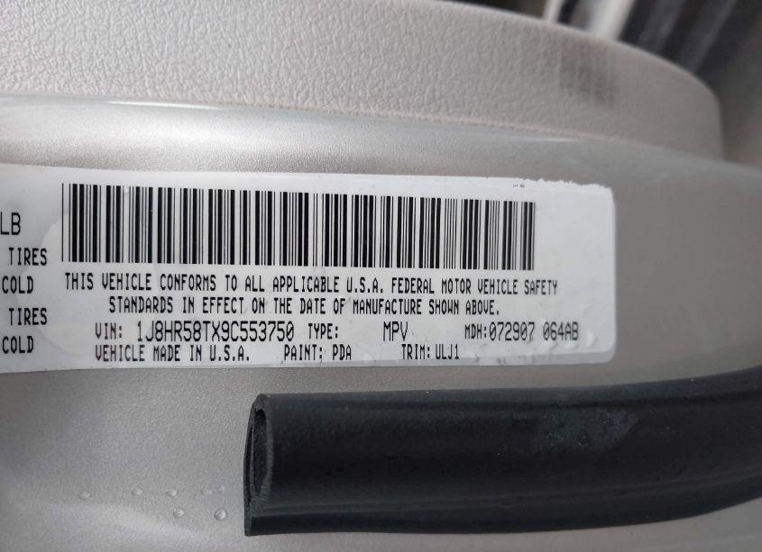 Photo 8 of 2009 Jeep Grand CHEROKEE LIMITED (VIN 1J8HR58TX9C553750)