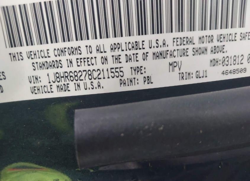 Photo 9 of 2008 Jeep Grand CHEROKEE OVERLAND (VIN 1J8HR68278C211555)
