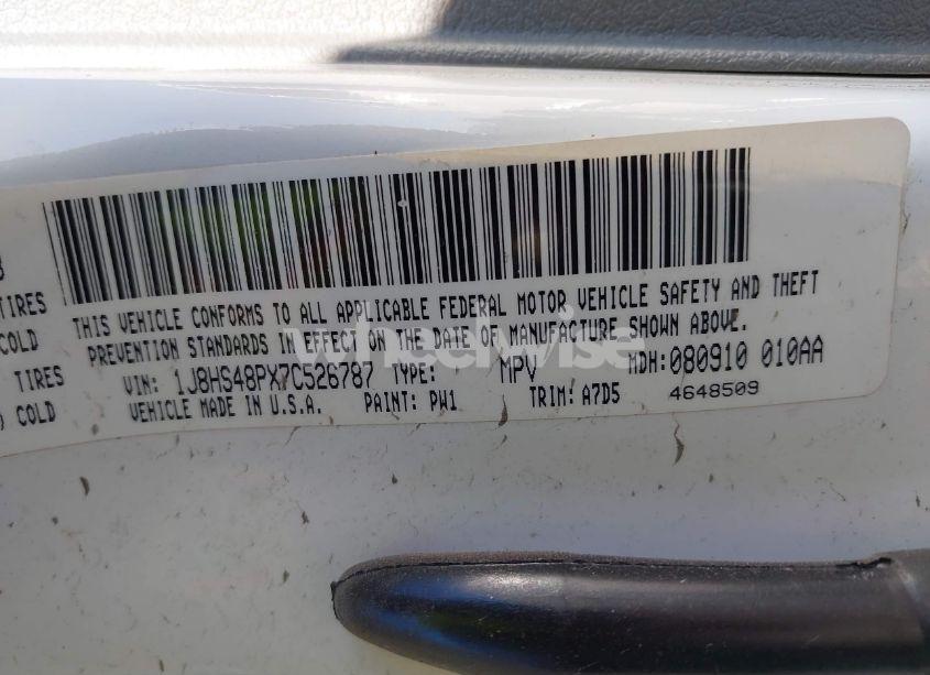 Photo 9 of 2007 Jeep Grand CHEROKEE LAREDO (VIN 1J8HS48PX7C526787)