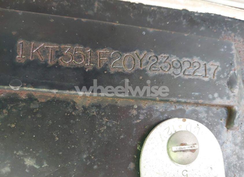 Photo 9 of 2000 Holiday Rambler TOY HAULER (VIN 1KT351F20Y2392217)