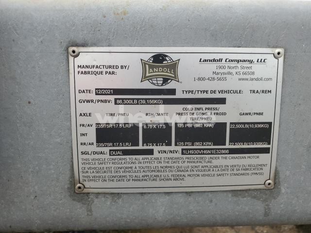 Photo 9 of 2022 LANDOLL 930E DROP DECK EQUIPMENT TRAILER (VIN 1LH930VH6N1E32866)