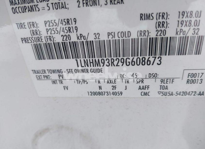 Photo 9 of 2009 Lincoln Mks (VIN 1LNHM93R29G608673)