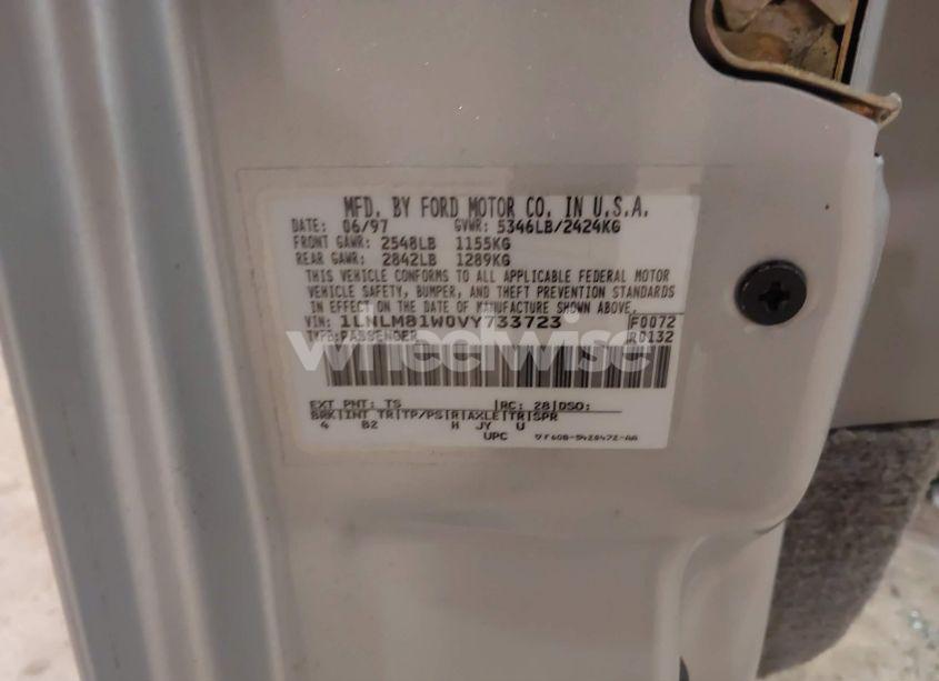 Photo 9 of 1997 Lincoln Town CAR EXECUTIVE (VIN 1LNLM81W0VY733723)