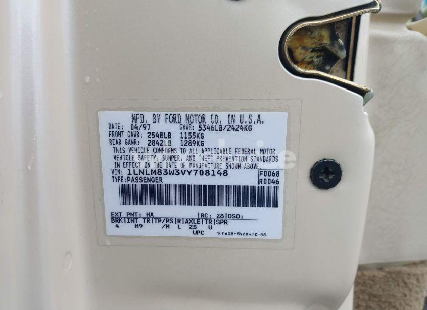 Photo 9 of 1997 Lincoln Town CAR CARTIER (VIN 1LNLM83W3VY708148)