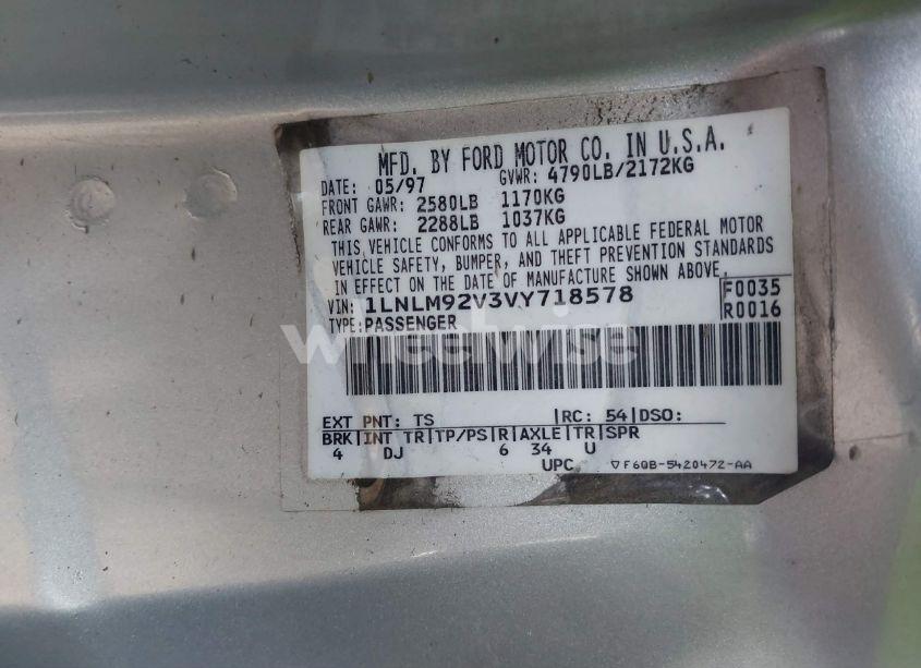 Photo 9 of 1997 Lincoln Mark VIII LSC (VIN 1LNLM92V3VY718578)