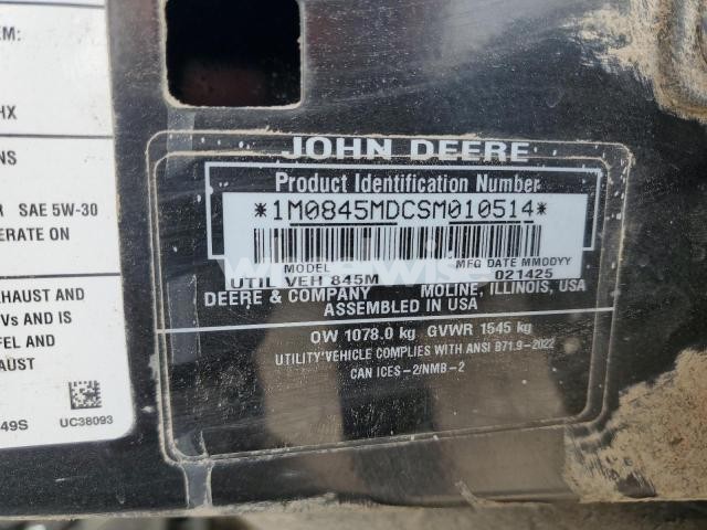 Photo 8 of 2025 JOHN DEERE UNKNOWN (VIN 1M0845MDCSM010514)