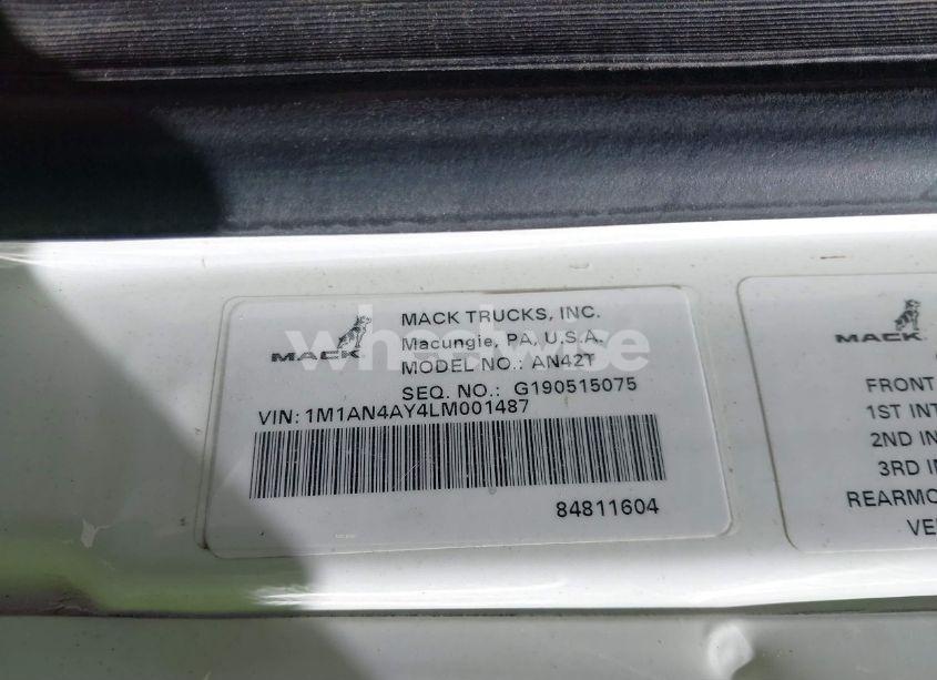 Photo 8 of 2020 Mack Anthem N/A (VIN 1M1AN4AY4LM001487)