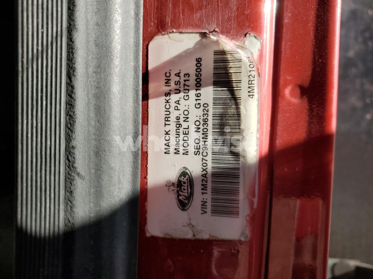 Photo 10 of 2017 MACK 700 GU700 N/A (VIN 1M2AX07C9HM036320)