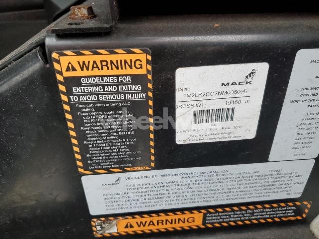 Photo 6 of 2022 MACK LR N/A (VIN 1M2LR2GC7NM006095)