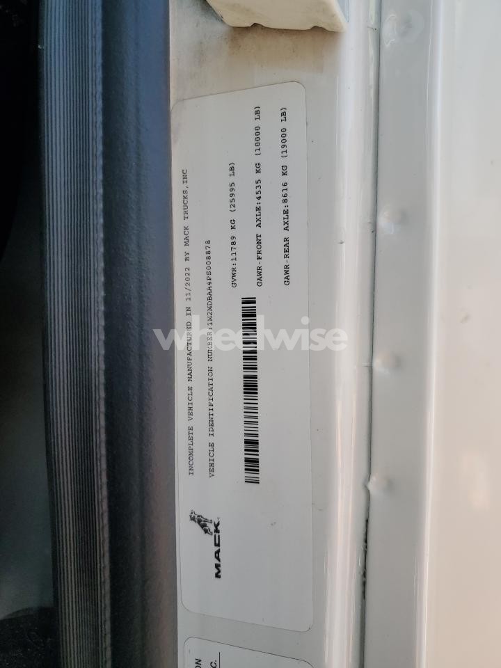 Photo 13 of 2023 MACK MD N/A (VIN 1M2MDBAA4PS008878)