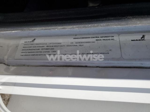 Photo 10 of 2021 MACK MD BOX TRUCK N/A (VIN 1M2MDBAAXMS001283)