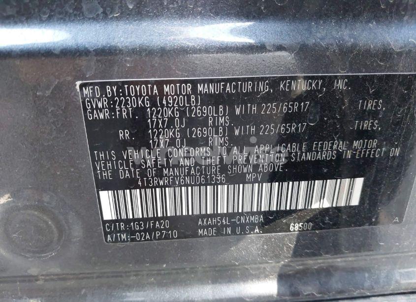 Photo 9 of 2022 Toyota Rav4 HYBRID XLE (VIN 1MEFM55S41G******)