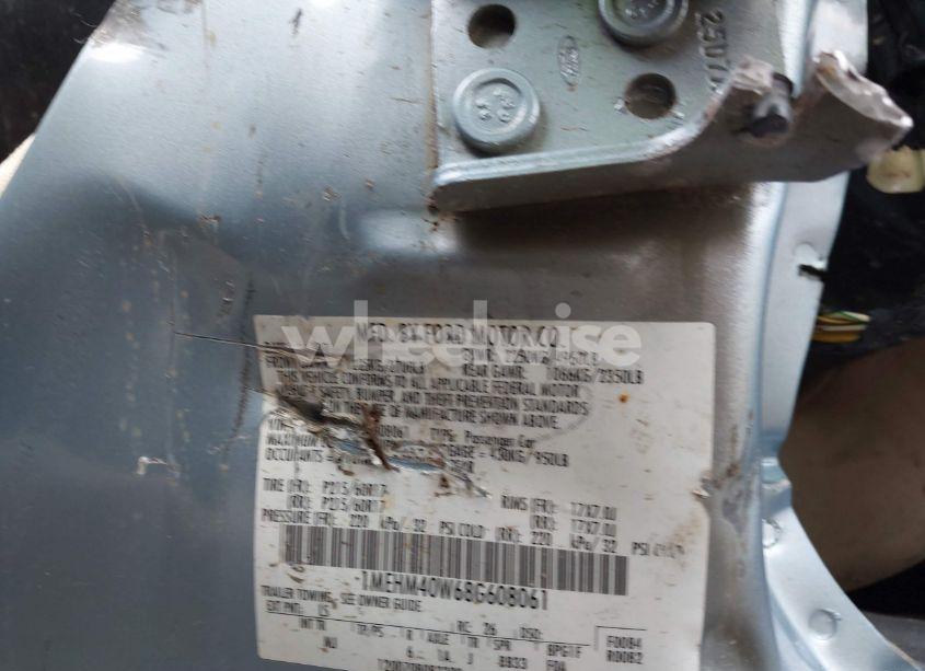 Photo 9 of 2008 Mercury Sable (VIN 1MEHM40W68G608061)