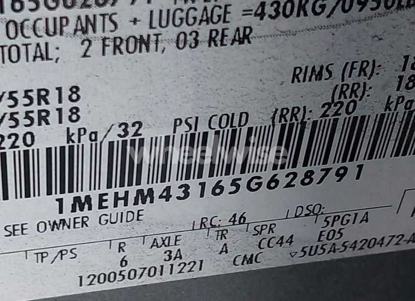 Photo 9 of 2005 Mercury Montego PREMIER (VIN 1MEHM43165G628791)