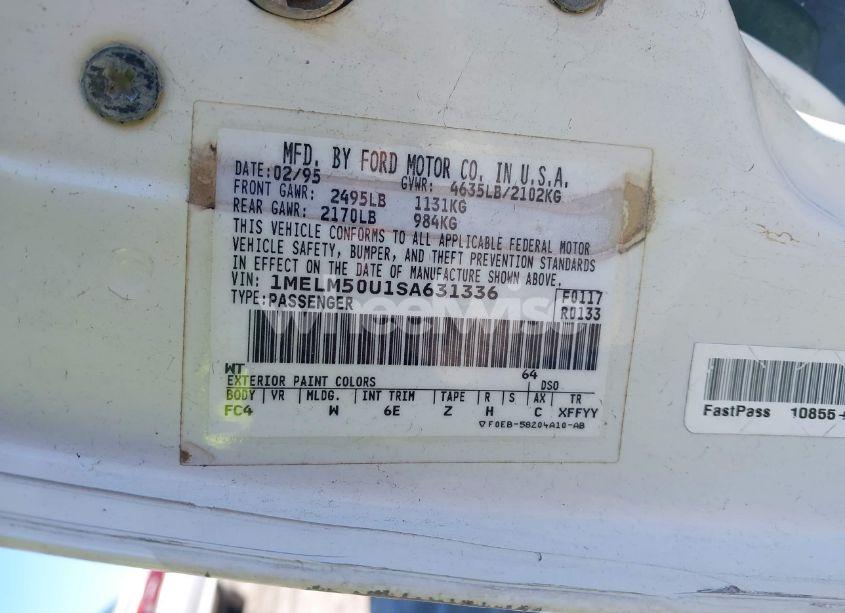 Photo 9 of 1995 Mercury Sable GS (VIN 1MELM50U1SA631336)