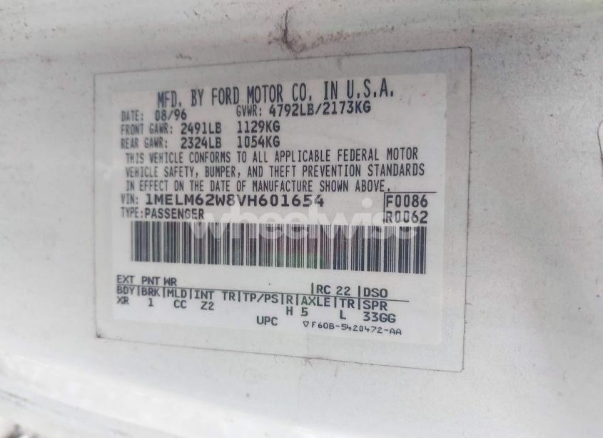 Photo 9 of 1997 Mercury Cougar XR7 (VIN 1MELM62W8VH601654)