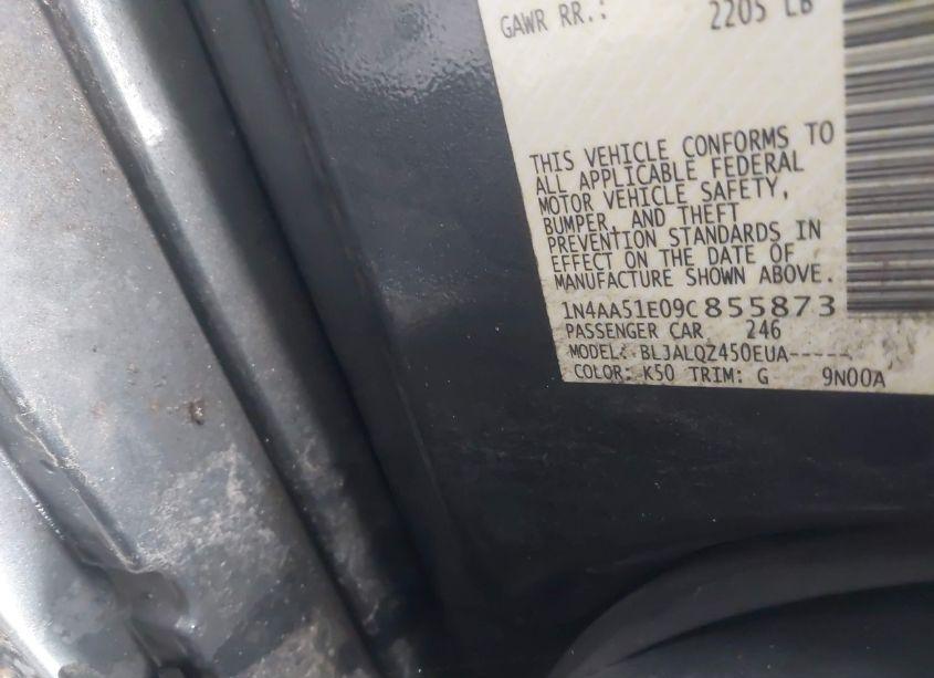 Photo 9 of 2009 Nissan Maxima 3.5 S (VIN 1N4AA51E09C855873)