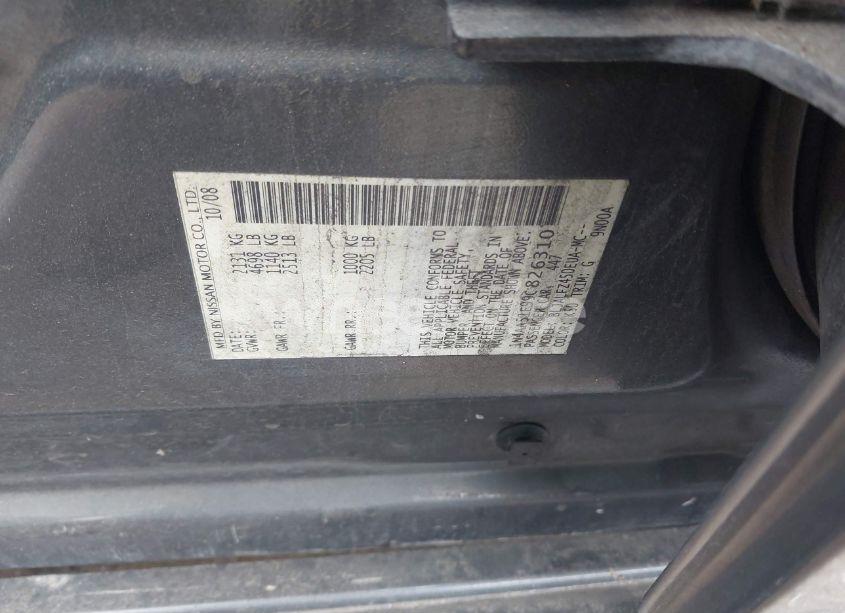 Photo 9 of 2009 Nissan Maxima 3.5 SV (VIN 1N4AA51E99C826310)