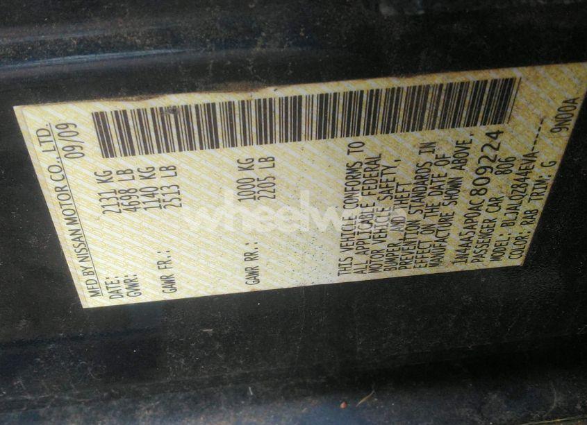 Photo 9 of 2010 Nissan Maxima 3.5 S (VIN 1N4AA5AP0AC809224)