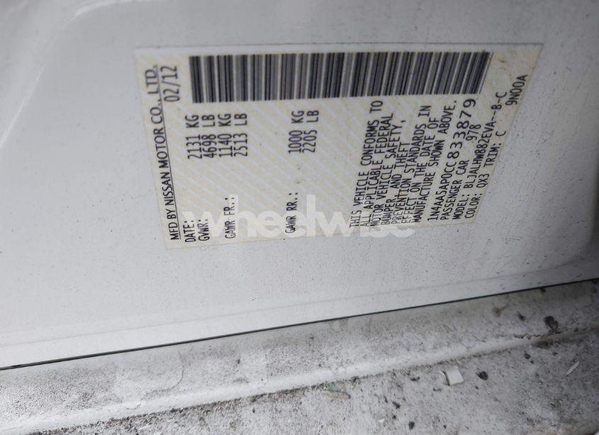 Photo 9 of 2012 Nissan Maxima 3.5 SV (VIN 1N4AA5AP0CC833879)