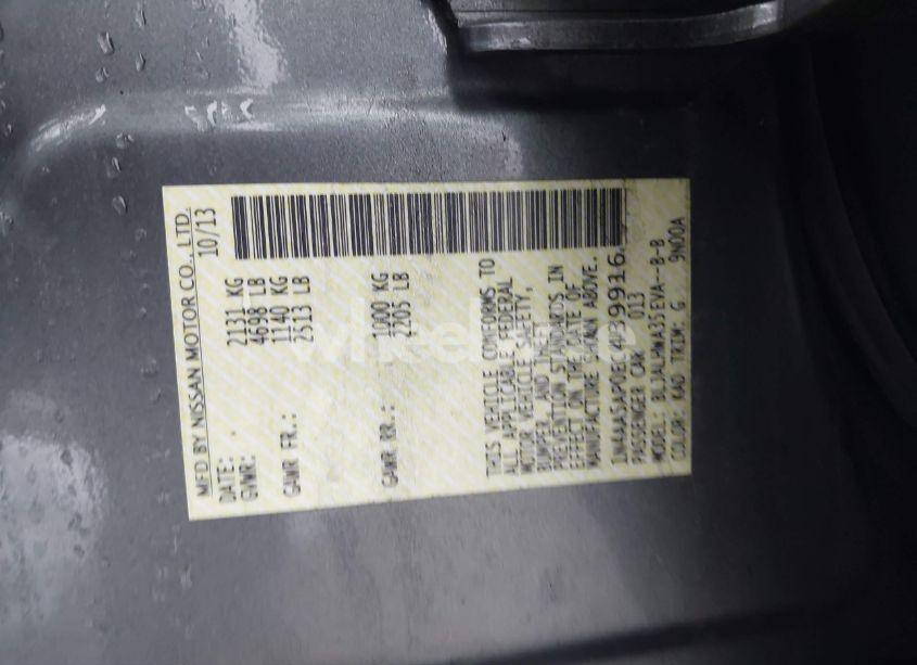 Photo 9 of 2014 Nissan Maxima 3.5 SV (VIN 1N4AA5AP0EC439916)