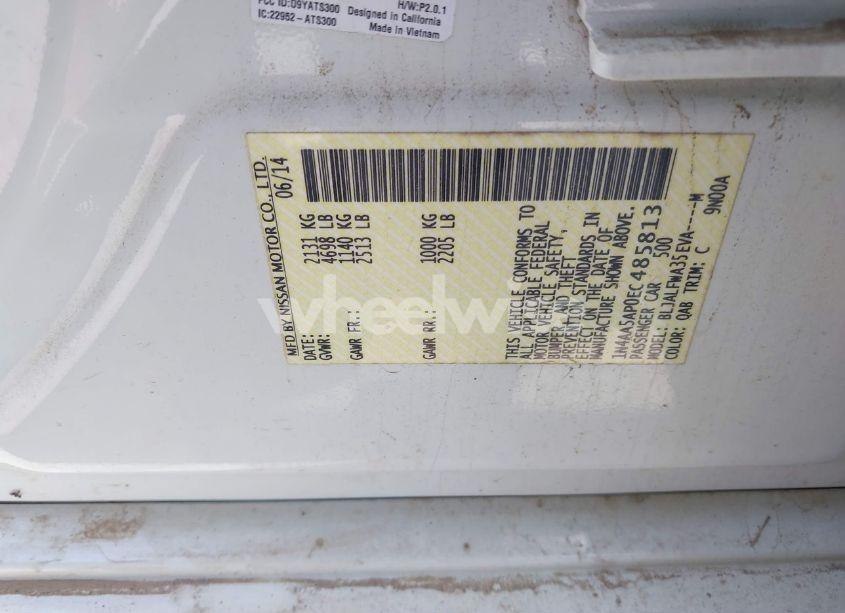 Photo 9 of 2014 Nissan Maxima 3.5 SV (VIN 1N4AA5AP0EC485813)