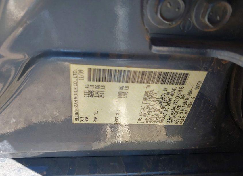 Photo 9 of 2010 Nissan Maxima 3.5 SV (VIN 1N4AA5AP1AC820586)