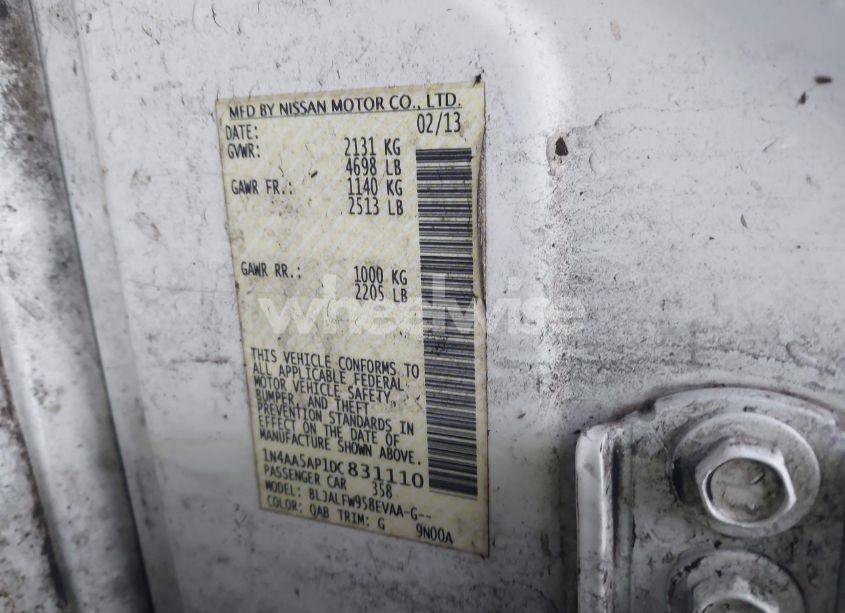 Photo 9 of 2013 Nissan Maxima 3.5 SV (VIN 1N4AA5AP1DC831110)