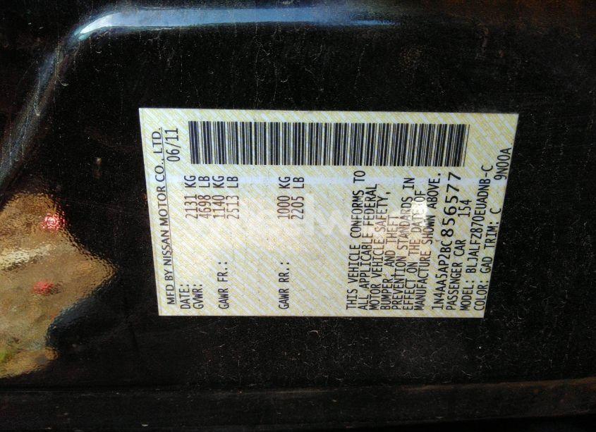 Photo 9 of 2011 Nissan Maxima 3.5 SV (VIN 1N4AA5AP2BC856577)