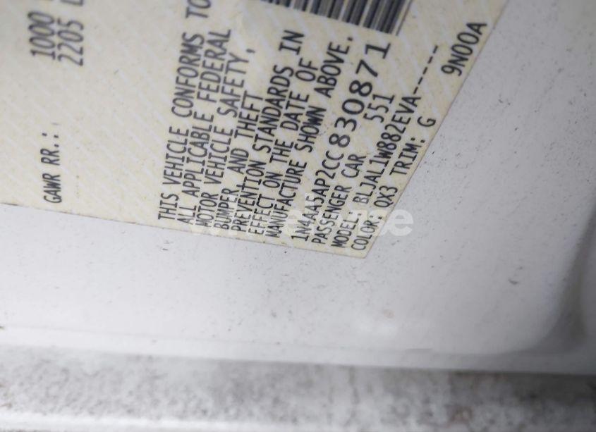 Photo 9 of 2012 Nissan Maxima 3.5 SV (VIN 1N4AA5AP2CC830871)