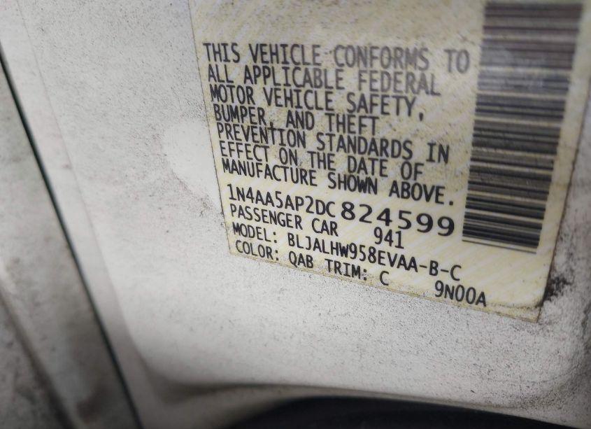 Photo 9 of 2013 Nissan Maxima 3.5 SV (VIN 1N4AA5AP2DC824599)