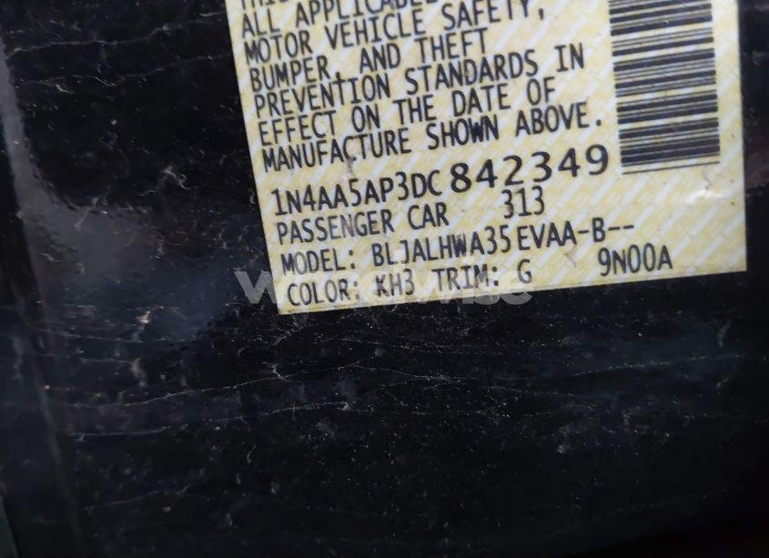 Photo 9 of 2013 Nissan Maxima 3.5 SV (VIN 1N4AA5AP3DC842349)