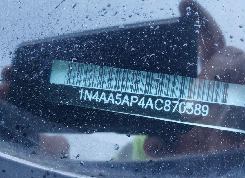 Photo 9 of 2010 Nissan Maxima 3.5 SV (VIN 1N4AA5AP4AC870589)