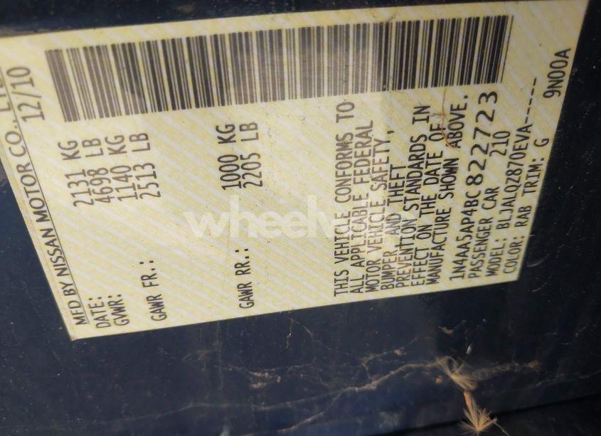 Photo 9 of 2011 Nissan Maxima 3.5 S (VIN 1N4AA5AP4BC822723)