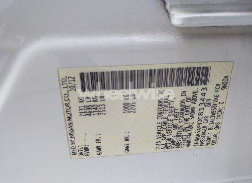 Photo 9 of 2013 Nissan Maxima 3.5 SV (VIN 1N4AA5AP4DC813443)